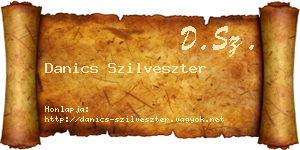 Danics Szilveszter névjegykártya